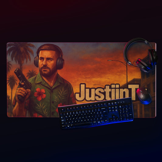 JustiinTV custom gaming mouse pad